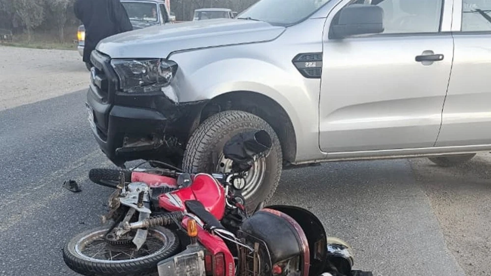 Un herido durante un accidente en la Ruta 1