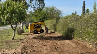 Cortaderas puso en marcha la ampliación y refacción de su bicisenda